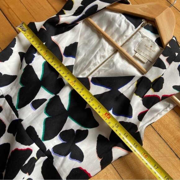 Kate Spade Black And White Butterfly Sheath Dress - Picture 11 of 12